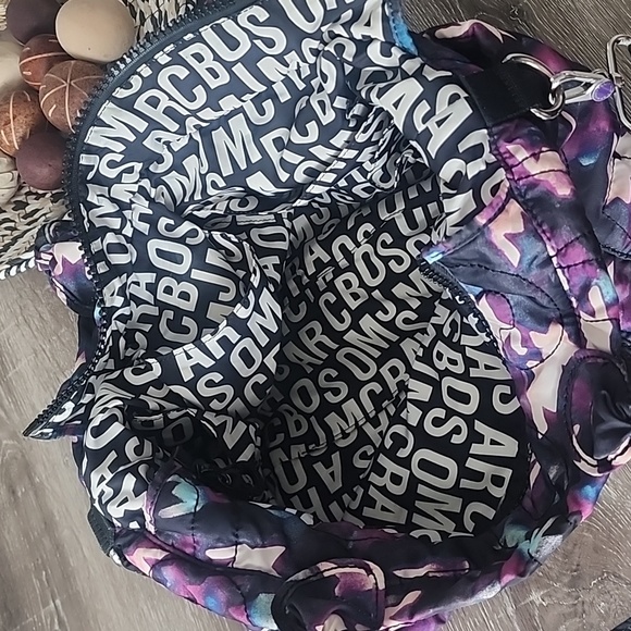 MARC by Marc Jacobs Pretty Nylon Eliz-A-Baby Diaper Bag, Black & Purple Multi - Picture 12 of 14